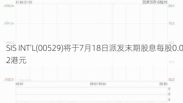 SIS INT‘L(00529)将于7月18日派发末期股息每股0.02港元