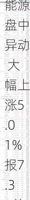 瓦可能源盘中异动 大幅上涨5.01%报7.32美元