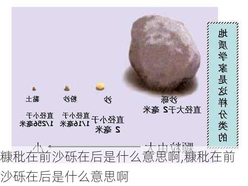 糠秕在前沙砾在后是什么意思啊,糠秕在前沙砾在后是什么意思啊