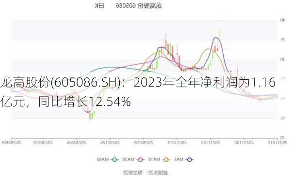 龙高股份(605086.SH)：2023年全年净利润为1.16亿元，同比增长12.54%