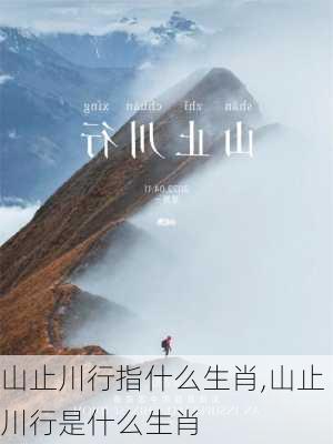 山止川行指什么生肖,山止川行是什么生肖