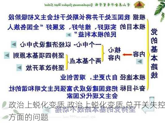 政治上蜕化变质,政治上蜕化变质,总开关失控方面的问题