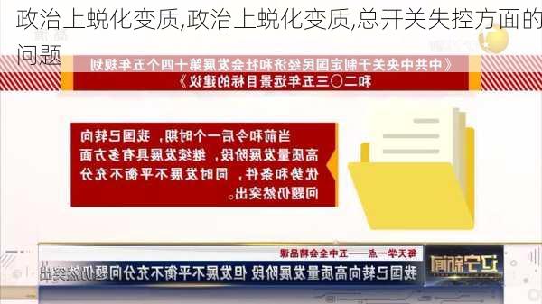 政治上蜕化变质,政治上蜕化变质,总开关失控方面的问题