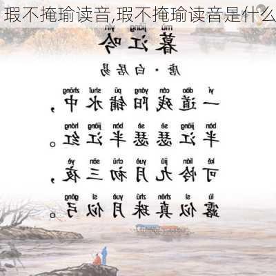 瑕不掩瑜读音,瑕不掩瑜读音是什么