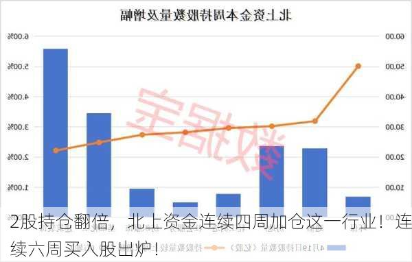 2股持仓翻倍，北上资金连续四周加仓这一行业！连续六周买入股出炉！