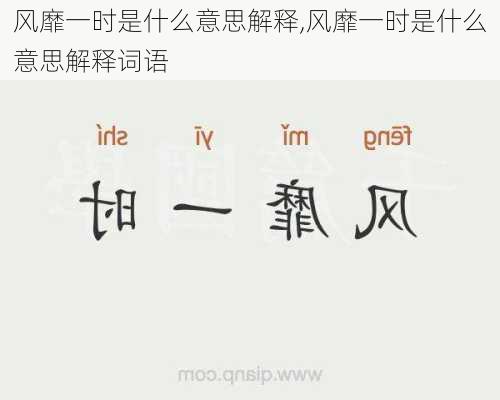 风靡一时是什么意思解释,风靡一时是什么意思解释词语