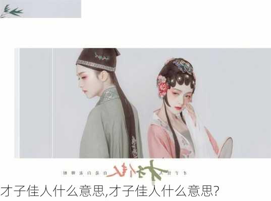 才子佳人什么意思,才子佳人什么意思?