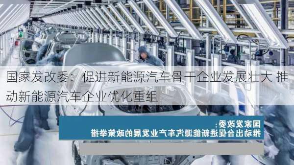 国家发改委：促进新能源汽车骨干企业发展壮大 推动新能源汽车企业优化重组