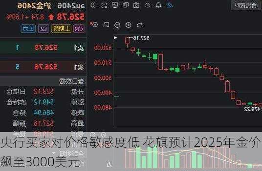 央行买家对价格敏感度低 花旗预计2025年金价飙至3000美元