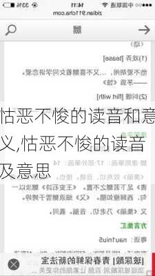 怙恶不悛的读音和意义,怙恶不悛的读音及意思