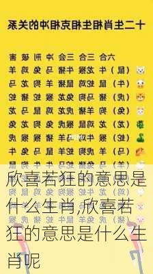 欣喜若狂的意思是什么生肖,欣喜若狂的意思是什么生肖呢