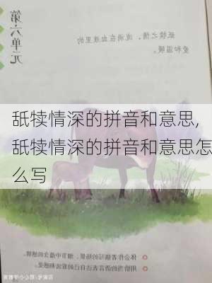 舐犊情深的拼音和意思,舐犊情深的拼音和意思怎么写