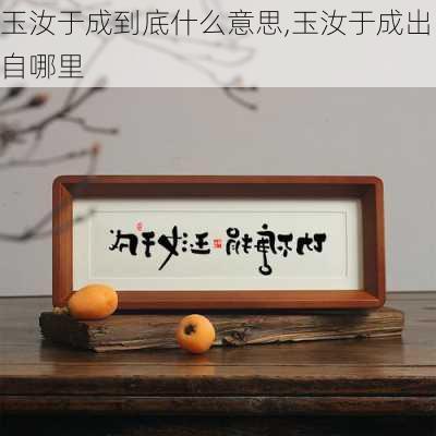 玉汝于成到底什么意思,玉汝于成出自哪里