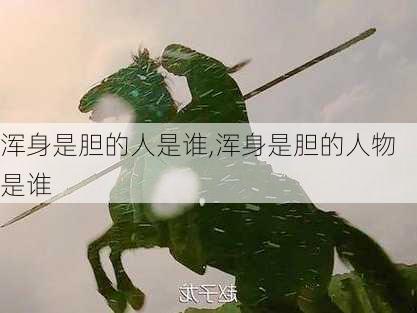 浑身是胆的人是谁,浑身是胆的人物是谁