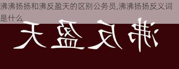 沸沸扬扬和沸反盈天的区别公务员,沸沸扬扬反义词是什么