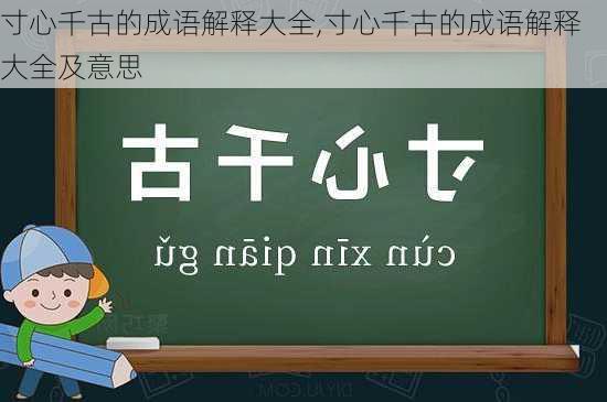 寸心千古的成语解释大全,寸心千古的成语解释大全及意思