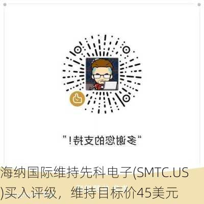 海纳国际维持先科电子(SMTC.US)买入评级，维持目标价45美元