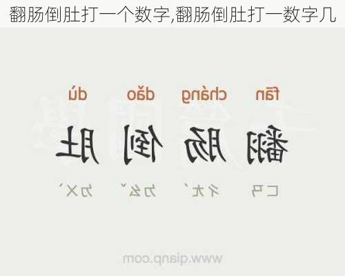 翻肠倒肚打一个数字,翻肠倒肚打一数字几