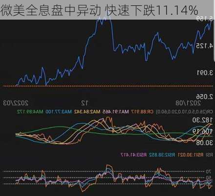 微美全息盘中异动 快速下跌11.14%