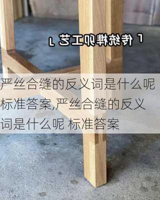 严丝合缝的反义词是什么呢标准答案,严丝合缝的反义词是什么呢 标准答案