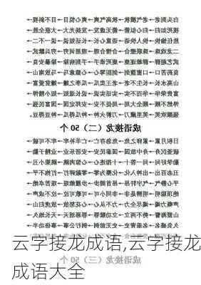 云字接龙成语,云字接龙成语大全