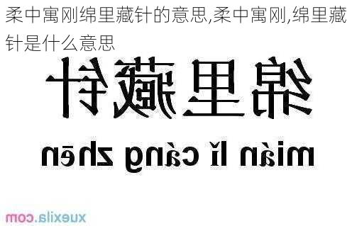 柔中寓刚绵里藏针的意思,柔中寓刚,绵里藏针是什么意思