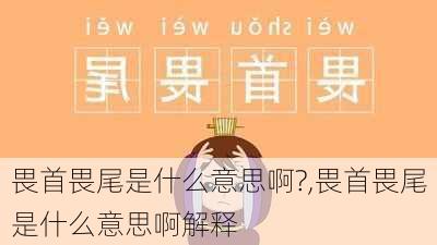 畏首畏尾是什么意思啊?,畏首畏尾是什么意思啊解释