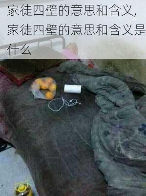 家徒四壁的意思和含义,家徒四壁的意思和含义是什么