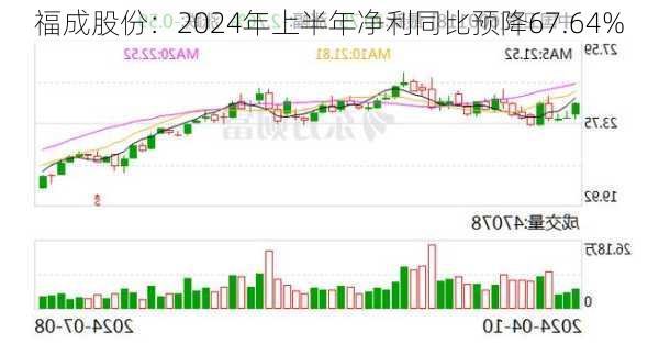 福成股份：2024年上半年净利同比预降67.64%