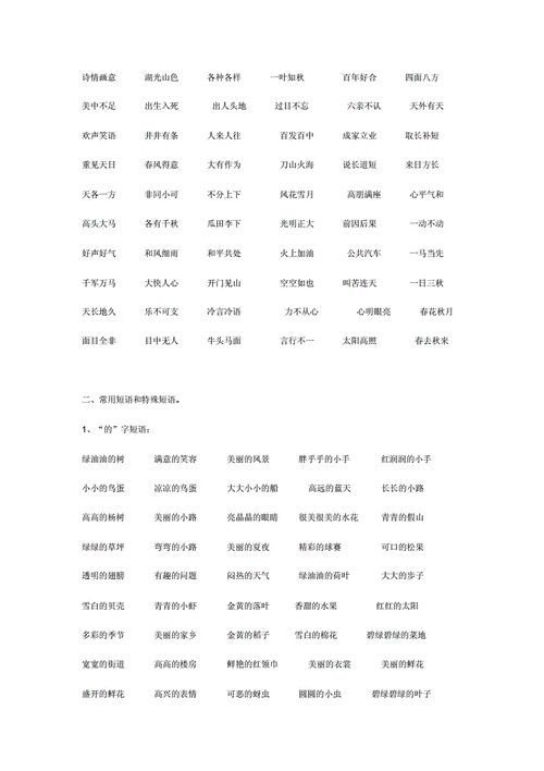 短字开头的成语有哪些吗,短字开头的成语有哪些吗一年级