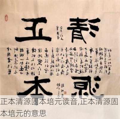 正本清源固本培元读音,正本清源固本培元的意思