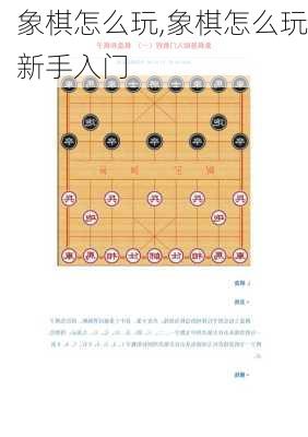 象棋怎么玩,象棋怎么玩新手入门