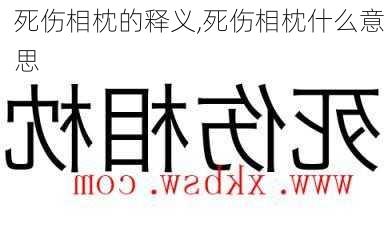 死伤相枕的释义,死伤相枕什么意思