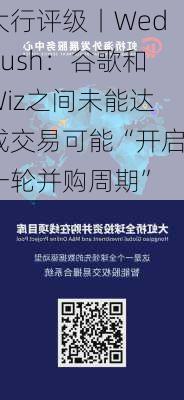 大行评级丨Wedbush：谷歌和Wiz之间未能达成交易可能“开启一轮并购周期”