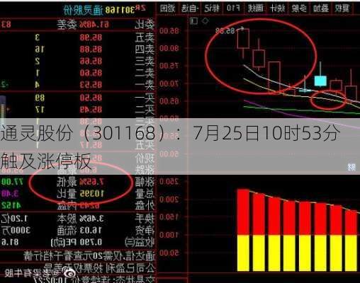 通灵股份（301168）：7月25日10时53分触及涨停板