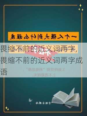 畏缩不前的近义词两字,畏缩不前的近义词两字成语