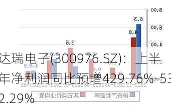 达瑞电子(300976.SZ)：上半年净利润同比预增429.76%-532.29%