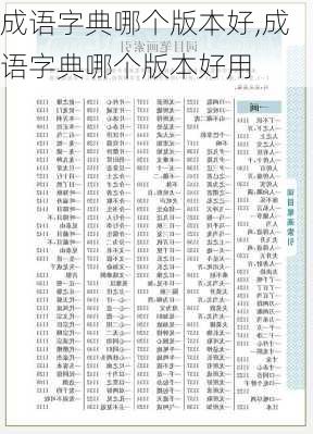 成语字典哪个版本好,成语字典哪个版本好用