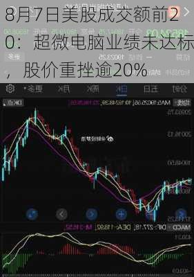 8月7日美股成交额前20：超微电脑业绩未达标，股价重挫逾20%