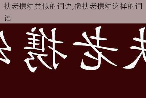 扶老携幼类似的词语,像扶老携幼这样的词语