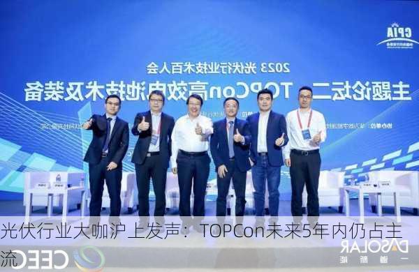 光伏行业大咖沪上发声：TOPCon未来5年内仍占主流