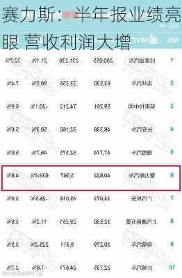赛力斯：半年报业绩亮眼 营收利润大增