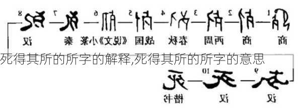 死得其所的所字的解释,死得其所的所字的意思