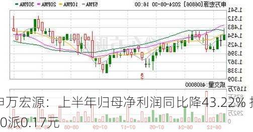 申万宏源：上半年归母净利润同比降43.22% 拟10派0.17元