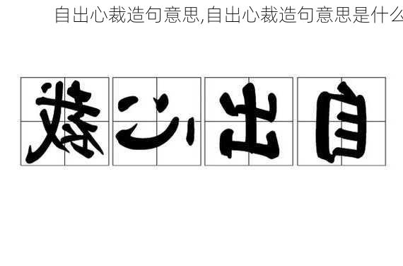 自出心裁造句意思,自出心裁造句意思是什么