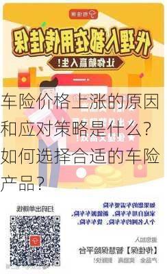 车险价格上涨的原因和应对策略是什么？如何选择合适的车险产品？