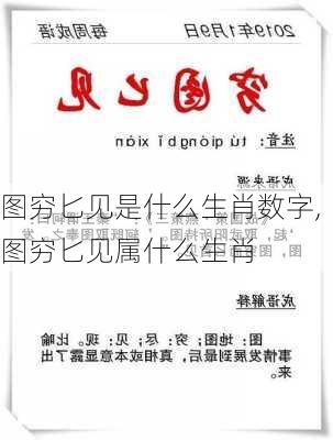 图穷匕见是什么生肖数字,图穷匕见属什么生肖