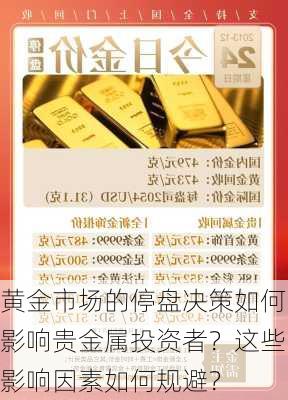 黄金市场的停盘决策如何影响贵金属投资者？这些影响因素如何规避？