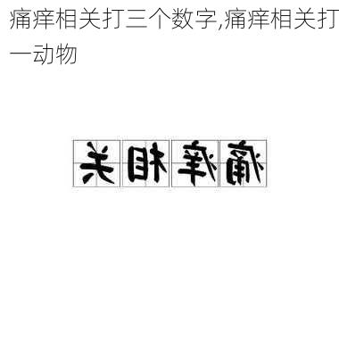 痛痒相关打三个数字,痛痒相关打一动物