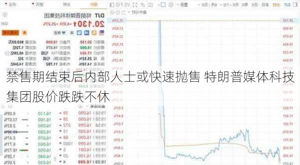 禁售期结束后内部人士或快速抛售 特朗普媒体科技集团股价跌跌不休